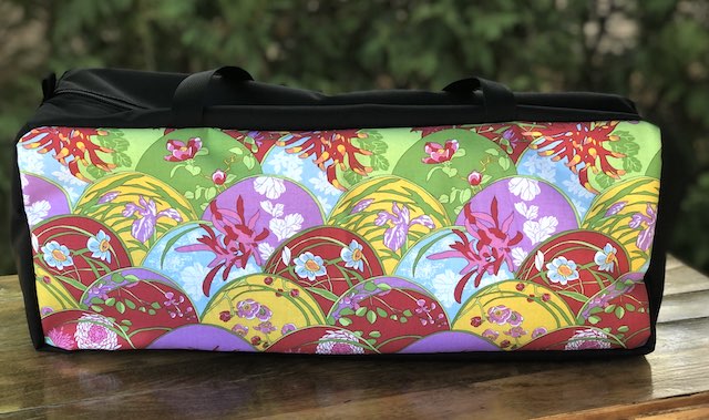 Floral Scallops Mahjongg Storage Set The Zippered Tote-ster and Large Zini