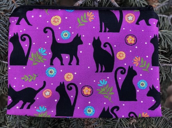 Folktown Cats zippered bag, The Scooter