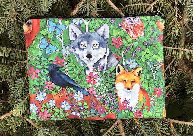 Forest Friends Mahjongg card and coin purse, The Slide