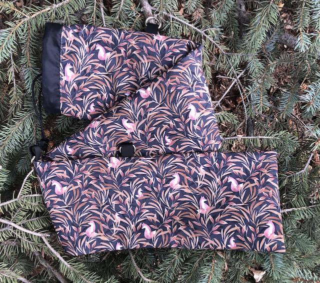 Foxie drawstring bag for your mahjong mat, The Mattie