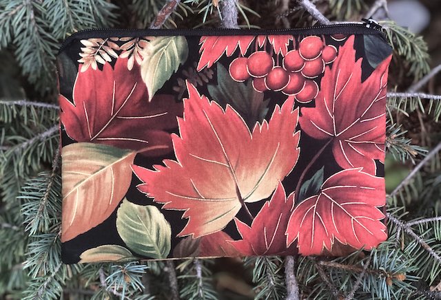 Gilded Leaves zippered bag, The Scooter