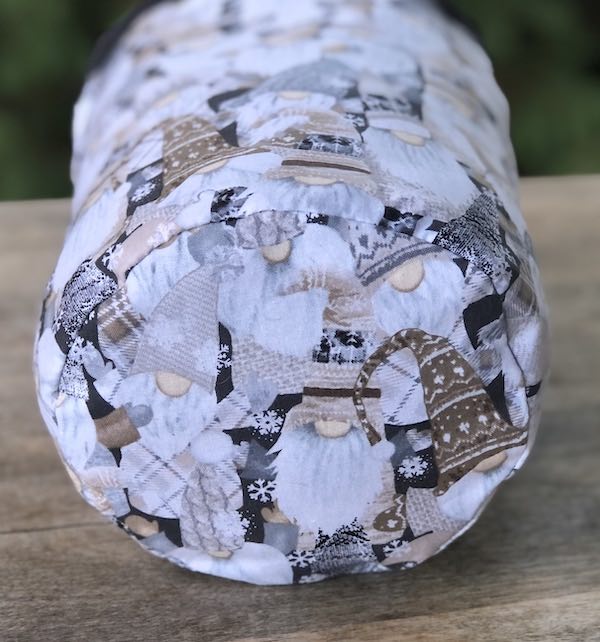 Gnome Gathering SueBee Round Drawstring Bag