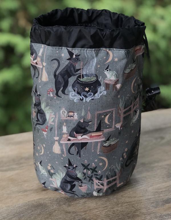 Goblincore SueBee Round Drawstring Bag