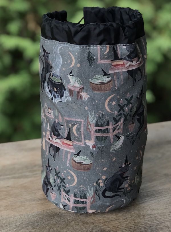Goblincore SueBee Round Drawstring Bag