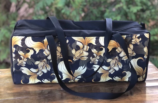 Golden Koi Mahjongg Storage Set The Zippered Tote-ster and Large Zini