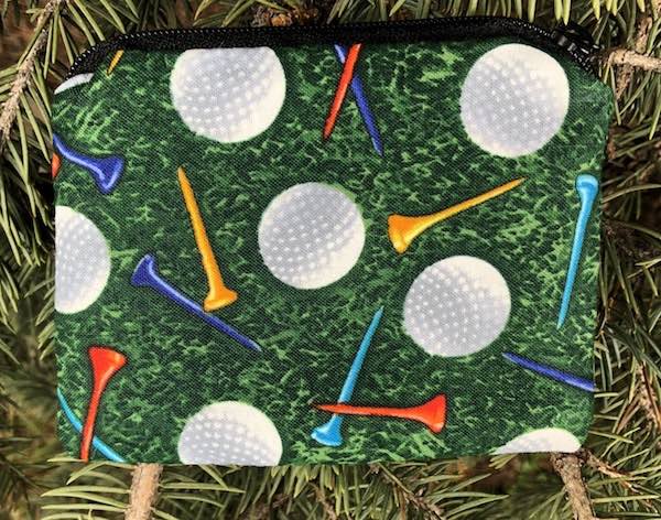 Golf Balls and Tees Coin Purse, The Raven