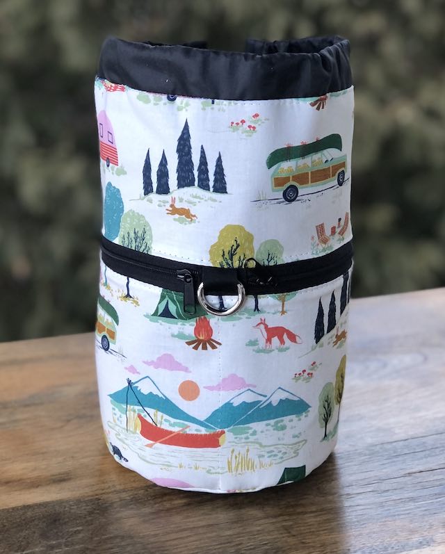 Gone Camping Kipster Knitting Project Bag