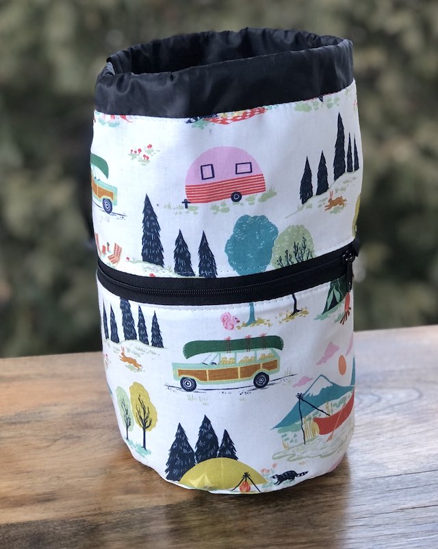 Gone Camping Kipster Knitting Project Bag