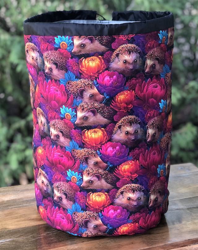 Happy Hedgehogs Alpaca Large Knitting Bag