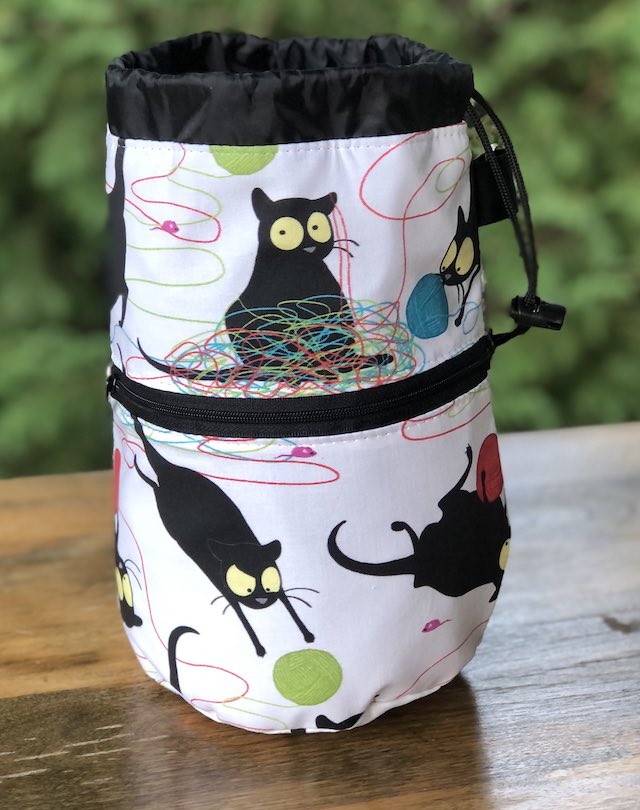 Happy Kitty Kipster Knitting Project Bag