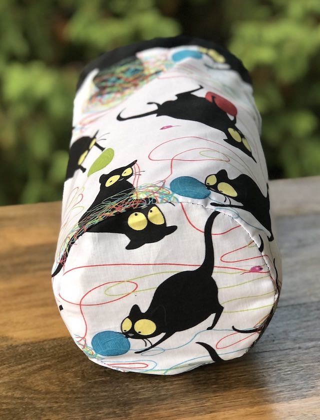 Happy Kitty SueBee Round Drawstring Bag