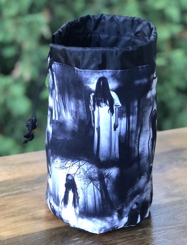 Haunted Forest SueBee Round Drawstring Bag