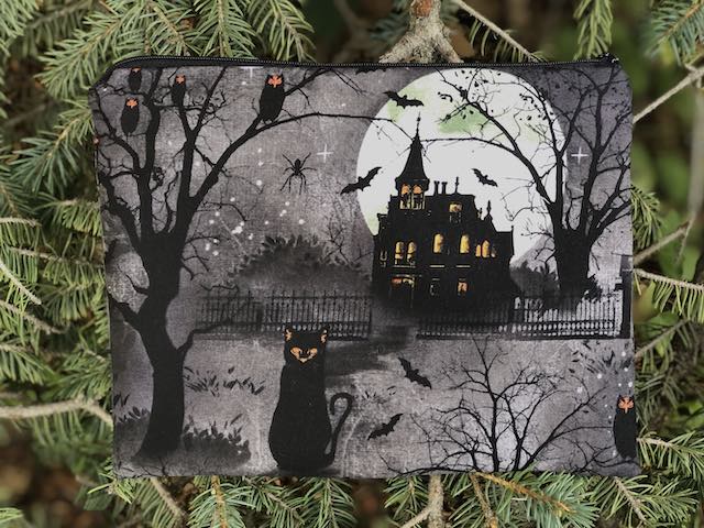 Haunted House Supa Scribe extra-large pencil case or makeup bag