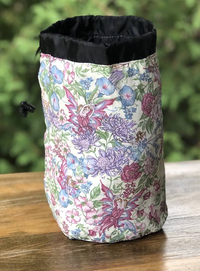 Hidden Fairies SueBee Round Drawstring Bag