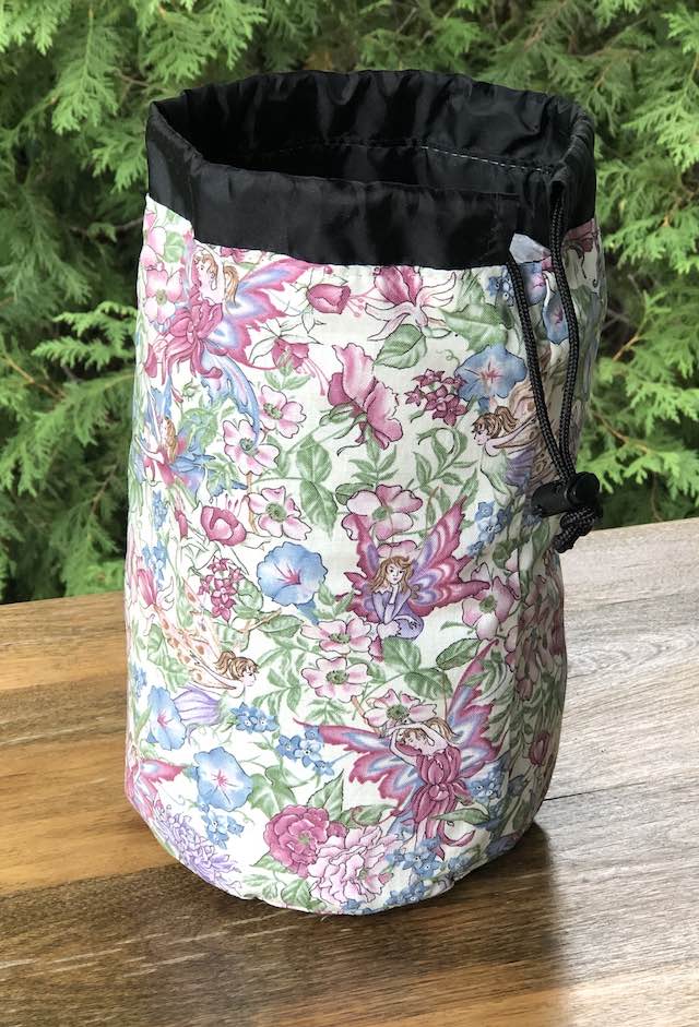 Hidden Fairies SueBee Round Drawstring Bag