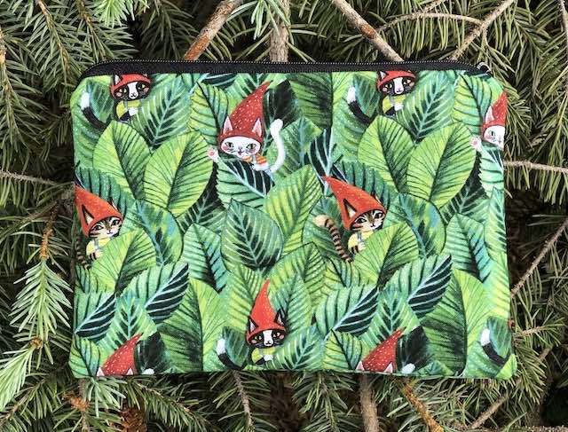 Hidden Kitty Gnomes zippered bag, The Scooter