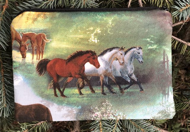 Horses zippered bag, The Scooter