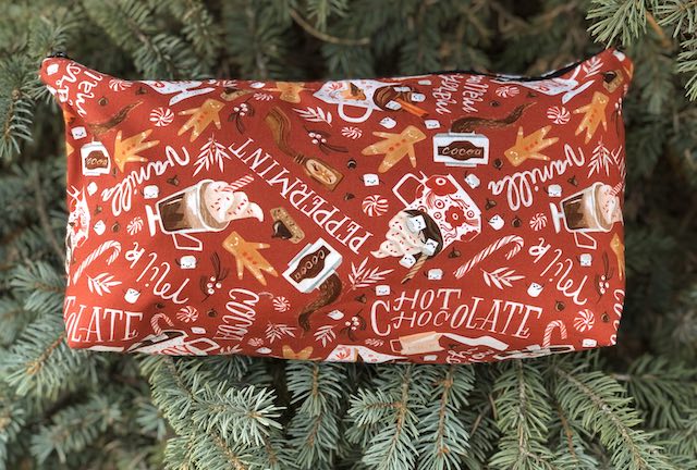 Hot Chocolate Large Zini Flat Bottom Bag