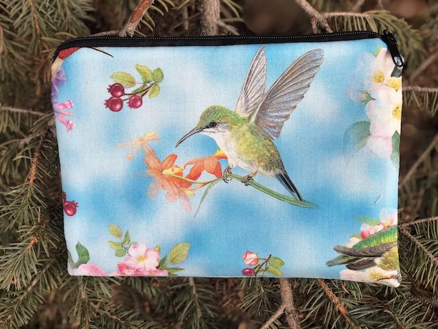 Hummingbird World zippered bag, The Scooter