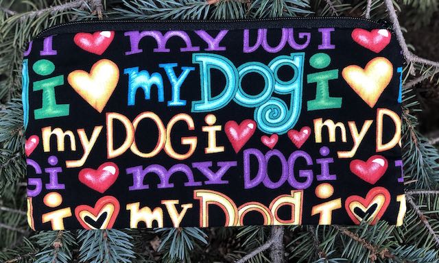I Love My Dog Deep Scribe Pen and Pencil Case