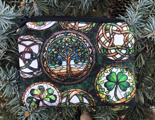 Irish Medallions coin purse, The Raven