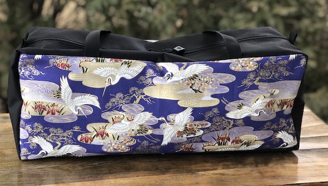 Japanese Cranes Mahjongg Storage Set The Zippered Tote-ster and Large Zini