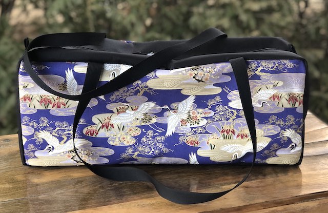 Japanese Cranes Mahjongg Storage Set The Zippered Tote-ster and Large Zini