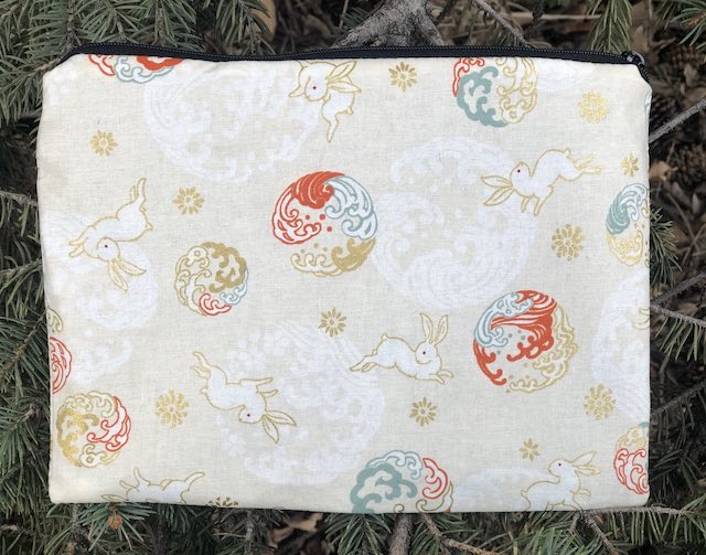 Japanese rabbits Mahjongg card and coin purse, The Slide