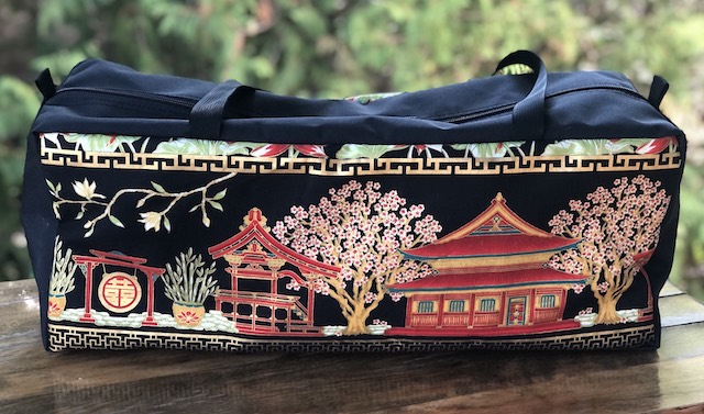 Japanese Village Mahjongg Storage Set The Zippered Tote-ster and Large Zini