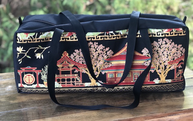 Japanese Village Mahjongg Storage Set The Zippered Tote-ster and Large Zini