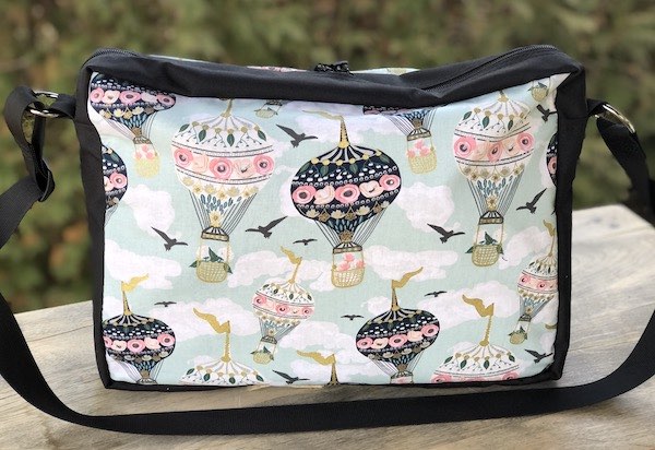 Joy in the Sky Medium Honeysuckle Zippered Tote