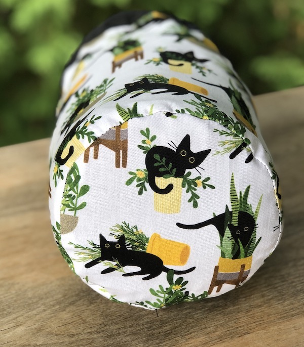 Just Purrlanted SueBee Round Drawstring Bag