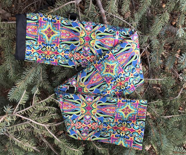 Kaleidoscope drawstring bag for your mahjong mat, The Mattie