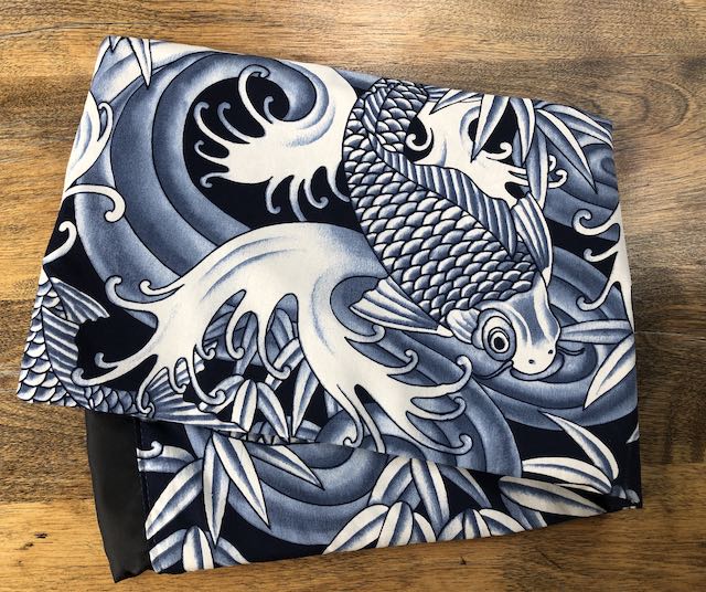 Koi in Blue Drawstring pouch for Mah Jongg Racks, The Racker