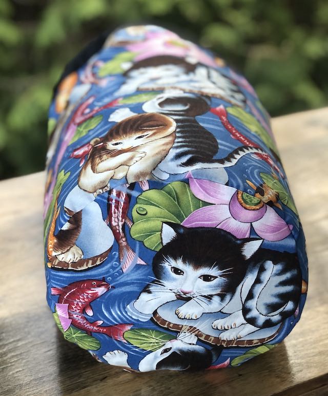 Kokeshi Kitty drawstring bag, The Large Suebee