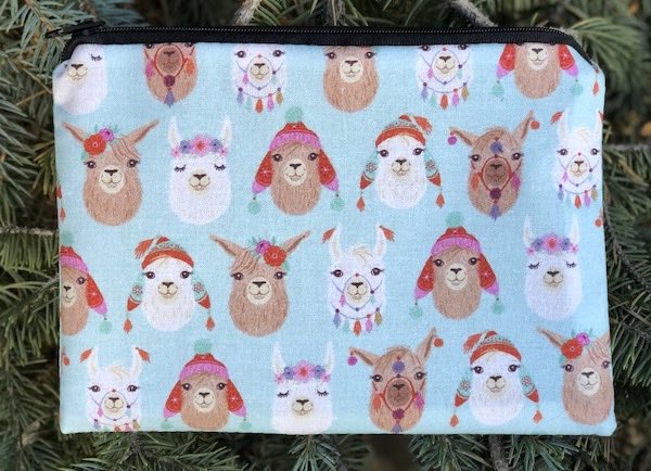 Llama Love zippered bag, The Scooter