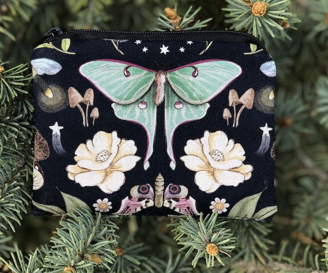Luna Moths coin purse, The Raven