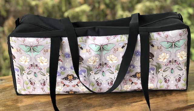 Luna Moths Mahjongg Storage Set The Zippered Tote-ster and Large Zini