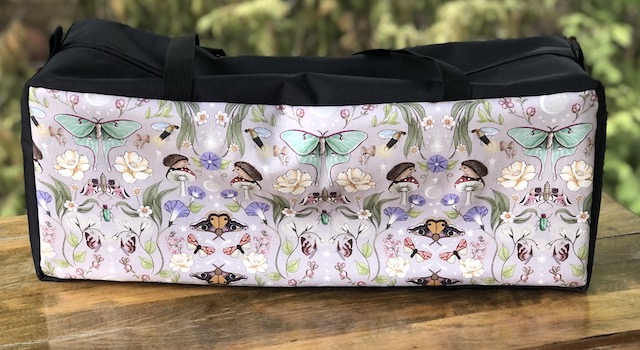 Luna Moths Mahjongg Storage Set The Zippered Tote-ster and Large Zini