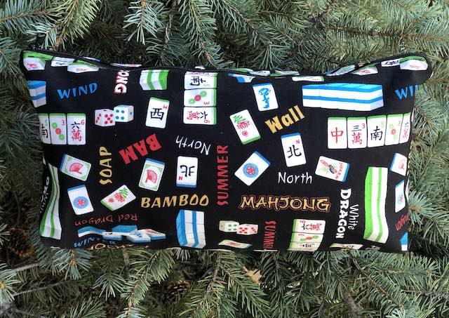 Mahjong World Large Zini Flat Bottom Bag