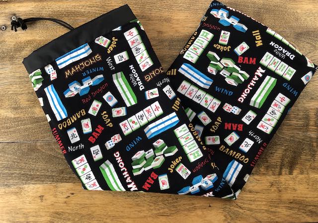 Mahjong World Drawstring pouch for Mah Jongg Racks, The Racker