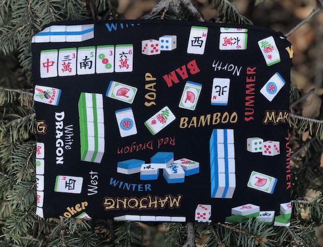 Mahjong World Mahjongg card and coin purse, The Slide