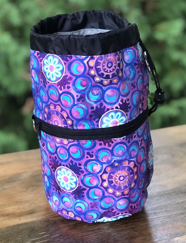 Mandala Crescents Kipster Knitting Project Bag