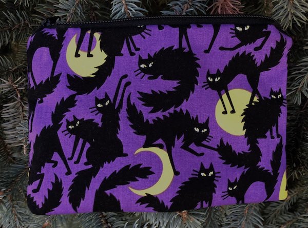 Meowy Moons zippered bag, The Scooter
