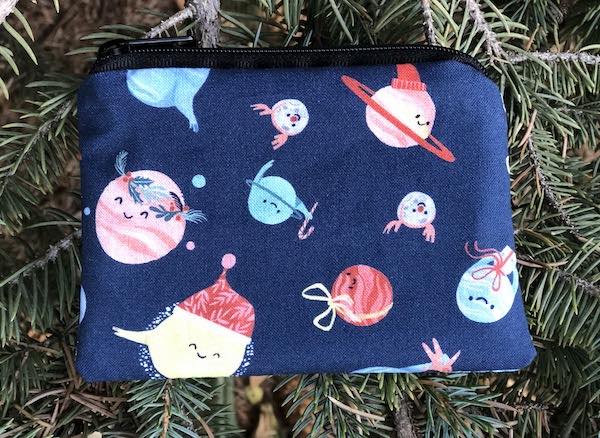 Merry Spacemas Planets Coin Purse, The Raven