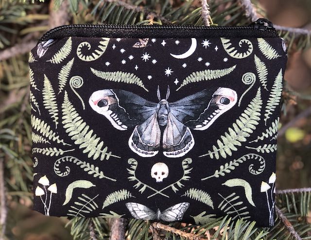 Midnight Moths coin purse, The Raven