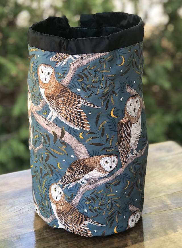 Midnight Owls drawstring bag, The Large Suebee