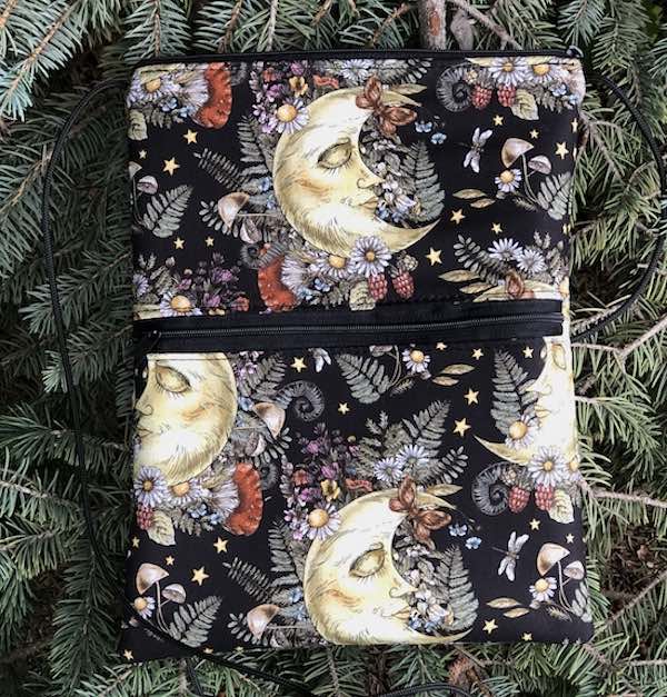 Moon Garden Dove purse on a string