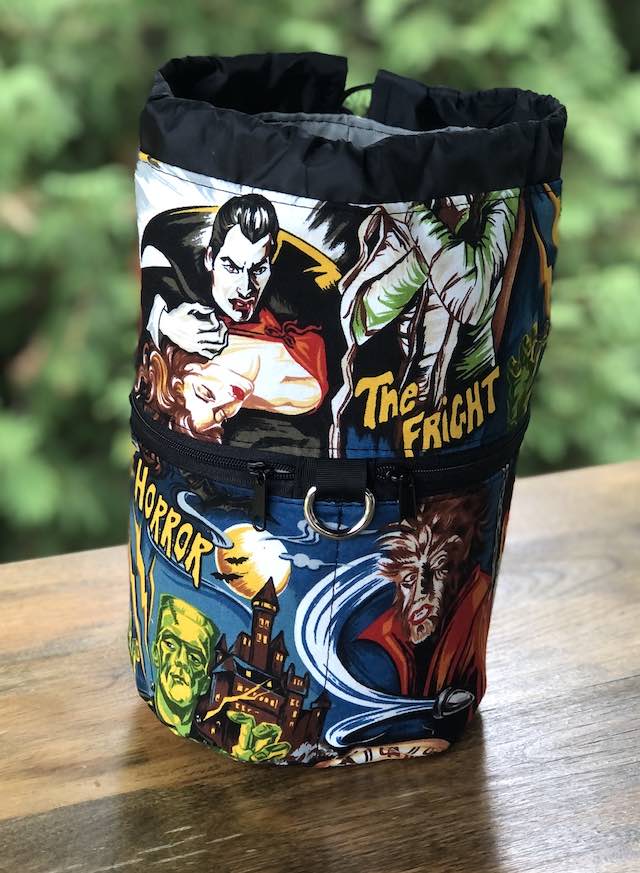 Movie Monsters Kipster Knitting Project Bag