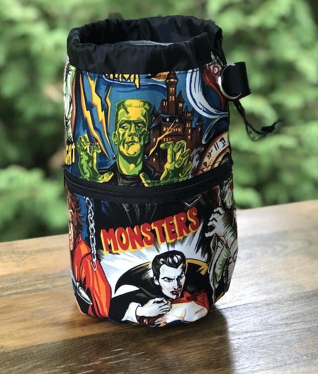 Movie Monsters Kipster Knitting Project Bag